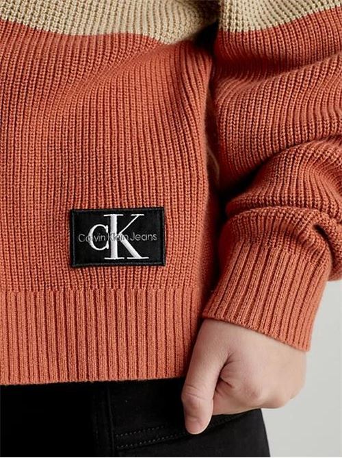 COLOR BLOCK SWEATER CALVIN KLEIN JEANS | IB0IB01747/PF2